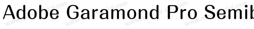 Adobe Garamond Pro Semibold字体转换